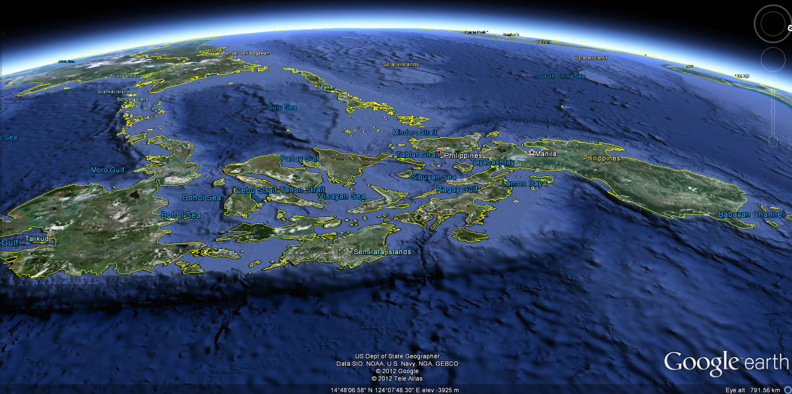 Philippines Earth Map